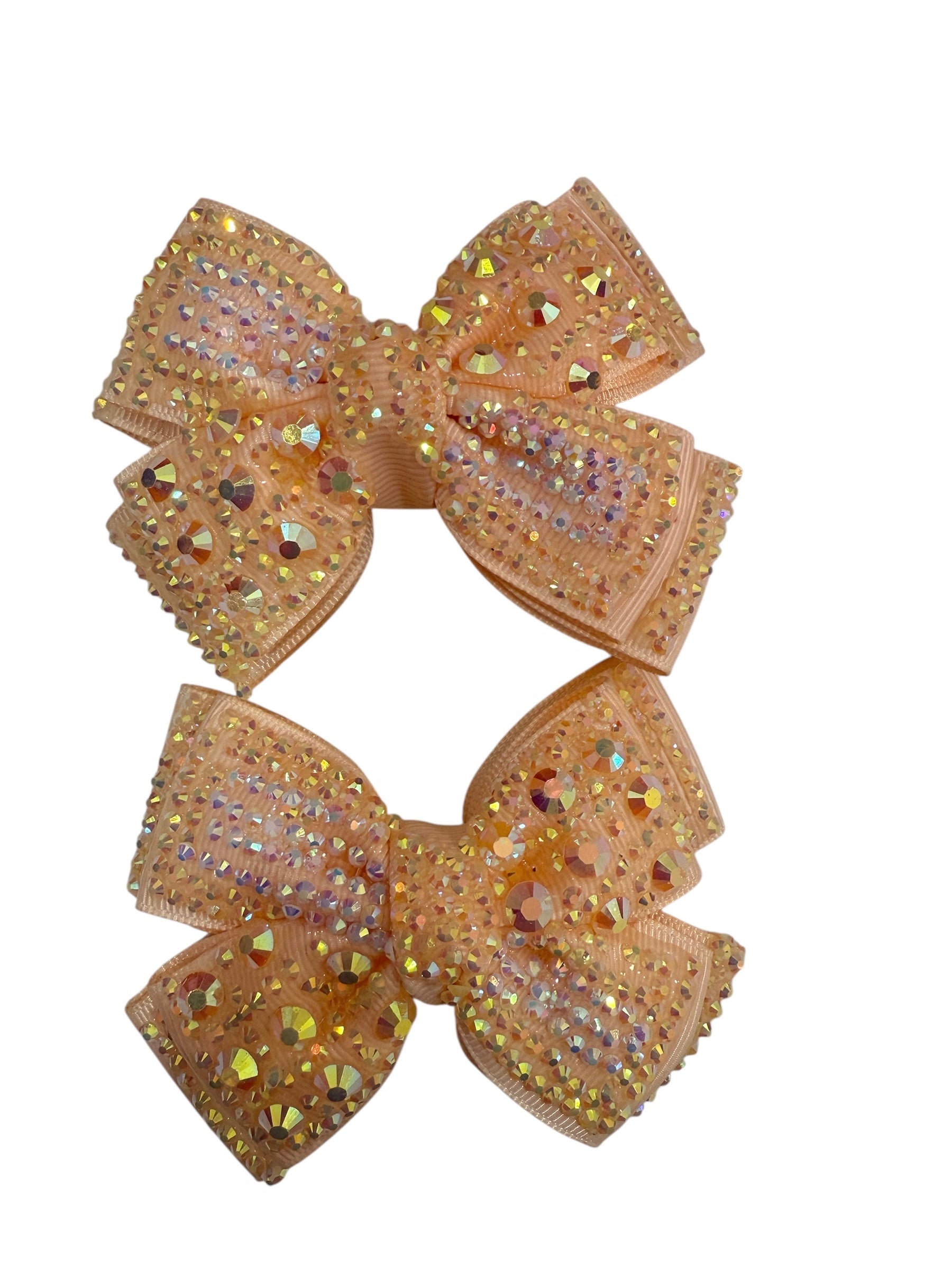Light Orange Pigtail bow